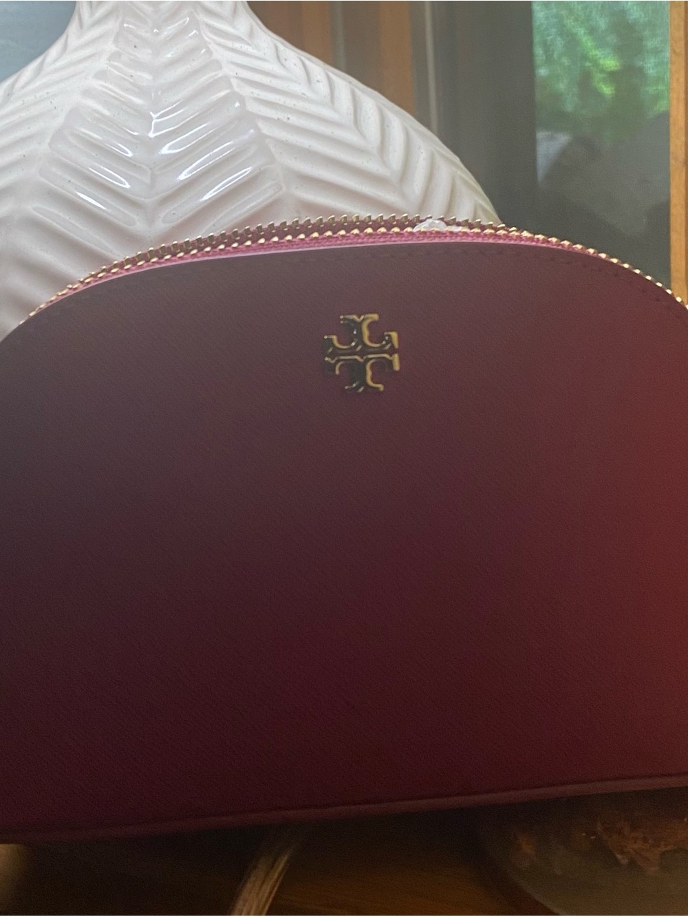 Tory Burch Pink Dome Cosmetic Case - Pink